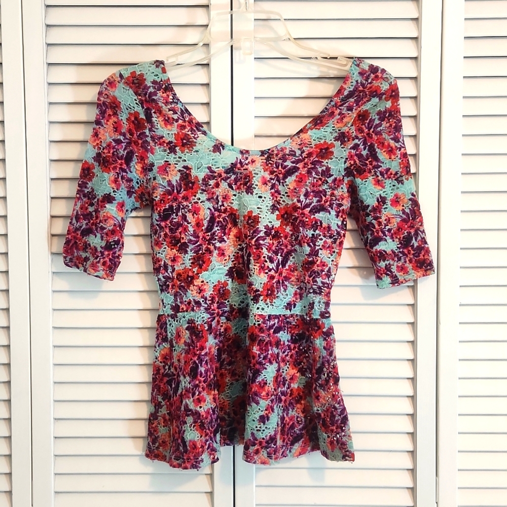 Charlotte Russe Floral Fun Top